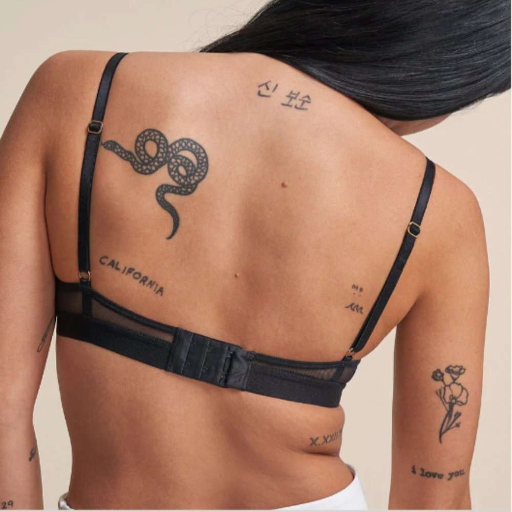 Pepper Mesh All You Bra Black 36B - Picture 2 of 6